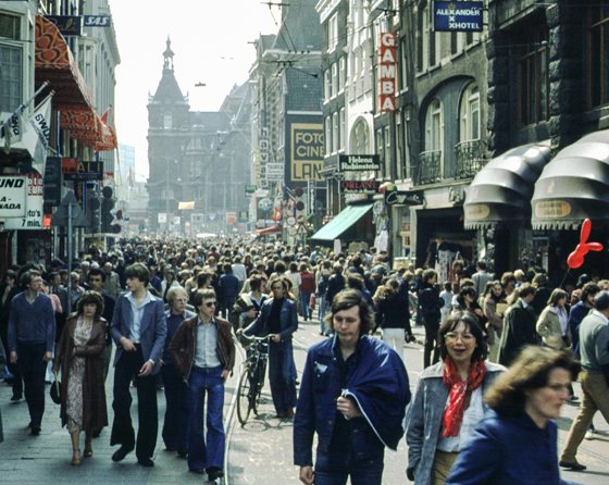 Retrofoto: 1978, Koninginnedag, Leidsestraat